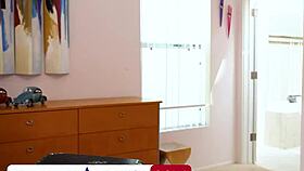 Big Tits Jackie Hoff Discovers Her Friend's Husband Has A Nice Big Cock And Licks His Balls Before Fucking Him.