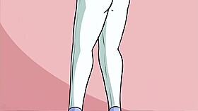 in the athena parody, the character gets her big tits exposed and pussy fucked wildly