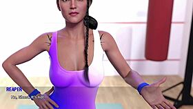 Name88's Triangle 13 shows busty gym girl teasing with her curvy ass