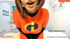 cock hero evolution jerk off game sexy cosplay girl daring you to try not to cum