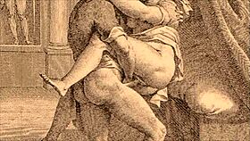 Check out this vintage erotic illustration with a retro vibe.