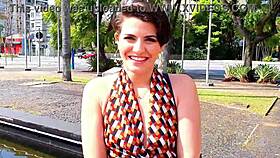 Tourist Hooks Up with Clara Lady Snow Brasil for Fun