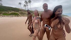 Fui pra praia de nudismo na bahia pra dar pros pirocudos
