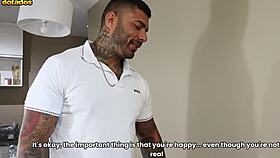 twink gets ass to mouth bareback from daddy