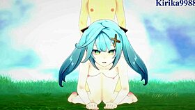 Faruzan, Layla, And Aether In Intense Genshin Hentai Sex!