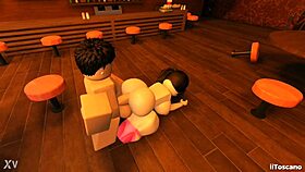 Fucking Big Ass Slut In Bar