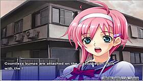 Watch her through the peeping hole in this hentai episode