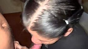 Blowjob on balls leads to rough head and ass fucking