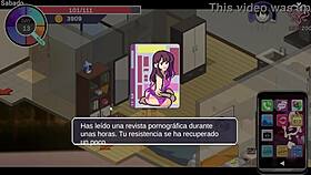 hentai game ntraholic bangs wife on balcony, no shame