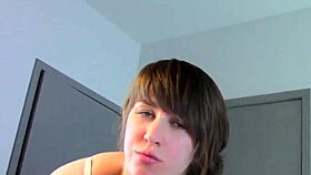 hey, little stepdaughter, think you can steal my cum without a ride?