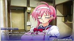 Watch her through the peeping hole in this hentai episode