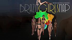 Tourist Hooks Up with Clara Lady Snow Brasil for Fun