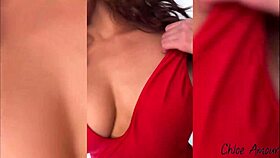 Horny latina chloe amour fingers her wet pussy to cum