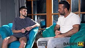 Horny teen with perfect body cheats on boyfriend in bedroom