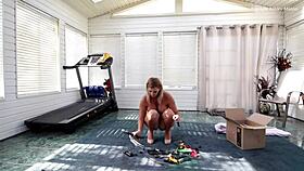 pick up your toys, but let's use them on each other first.