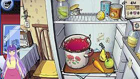 In this souper game demo, the hot blonde elf flaunts her big tits.