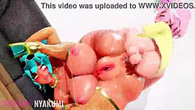 What’s with Brazilian Miku’s big tits in this animation?