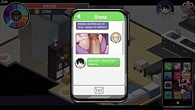 hentai game ntraholic bangs wife on balcony, no shame