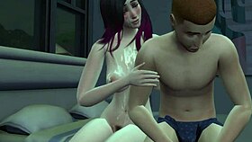 Does horny wife cheat in front of husband?