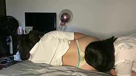 Hot girls in underwear masturbate and kiss each other
