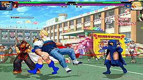 I am Brian Battler meeting Power Girl and Raven in Hentai Mugen