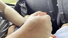 milf risks public blowjob on travel bus with fat german bbw