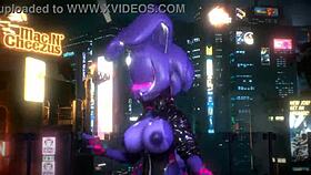 Bonnie from FNF dancing to Kpop-Queencard in a fun 3D animation.