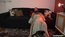 Forbidden affair with busty stepmom turns into intense anal taboo