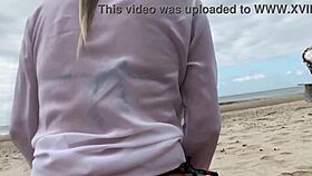 Stranger fucks my big ass in public and cums inside