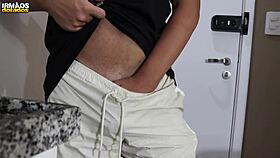 twink gets ass to mouth bareback from daddy