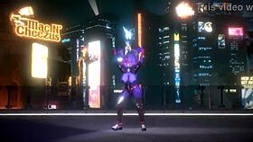 Bonnie from FNF dancing to Kpop-Queencard in a fun 3D animation.