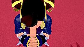 Chun-Li Gives Blowjob And Fucking In Fortnite!