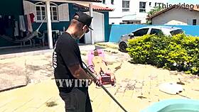 my wife fucks neighbor's big black cock after i leave