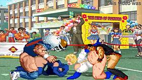 I am Brian Battler meeting Power Girl and Raven in Hentai Mugen