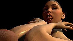 You're sliding down in a nightmare with giant women.