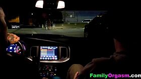 FamilyOrgasm - Stepdads Catch Stepdaughters Whoring on Streets for Wild 4Some