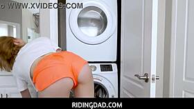 Little 18+ stepdaughter Sahara Skye teases daddy in taboo play