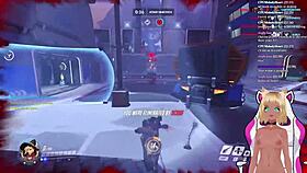 vtuber lewdneko spanked while playing overwatch part 2