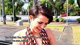 Tourist Hooks Up with Clara Lady Snow Brasil for Fun