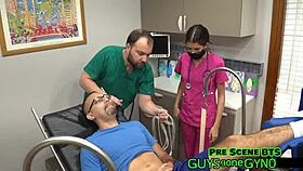 Angel Ramiraz Endures Humiliating Cum Extraction in Latex Gloves at the Hospital Clinic
