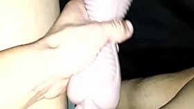 Breaking In My New Tight Toy Pussy With Big Cock