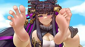 Anime Feet Contest with Instructions for Beta Losers in a Game