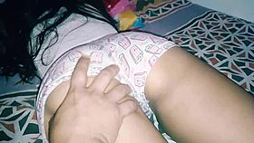 Hey, check my stepsister's nice ass getting filled with stepbrother's load after wild riding!