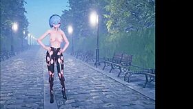 Cute anime girl dancing and getting fucked part 2