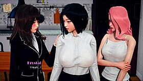 My real desire in this anime hentai game is so hot