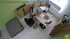 loan4k gal, uh, drops panties to show lender where to stick it