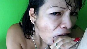 new waitress gets savage face fuck from big cock manager during break