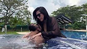 jacuzzi fun turns steamy with kylei ellish in hot break