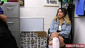 Mads Flores’ hardcore scene at work after being caught in the act