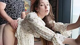 my stepsister doesnt mind fucking on the floor 😏